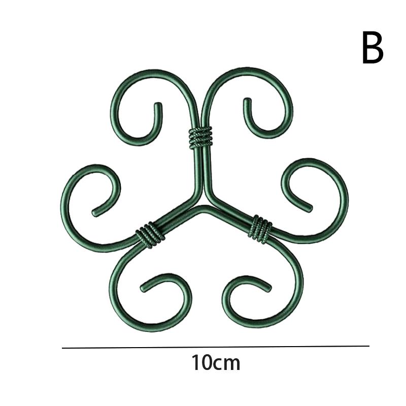 Metal Plant Climbing Bracket Flower Shaped Plant Holding Fixing Clip Plant Vine Climbing Grapple Bracket Stem Finishing Period