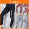 Fitness-Leggings mit hohem Bund für Damen mit Seitentaschen und stützender elastischer Passform