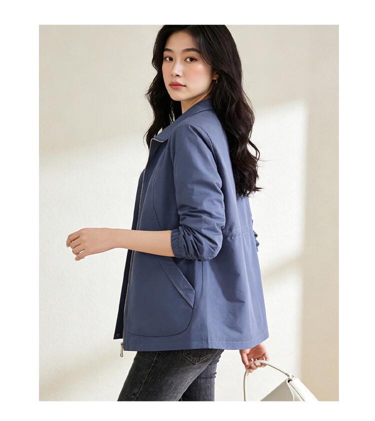 D.F.DEAR Women's Casual Lapel Utility Jacket