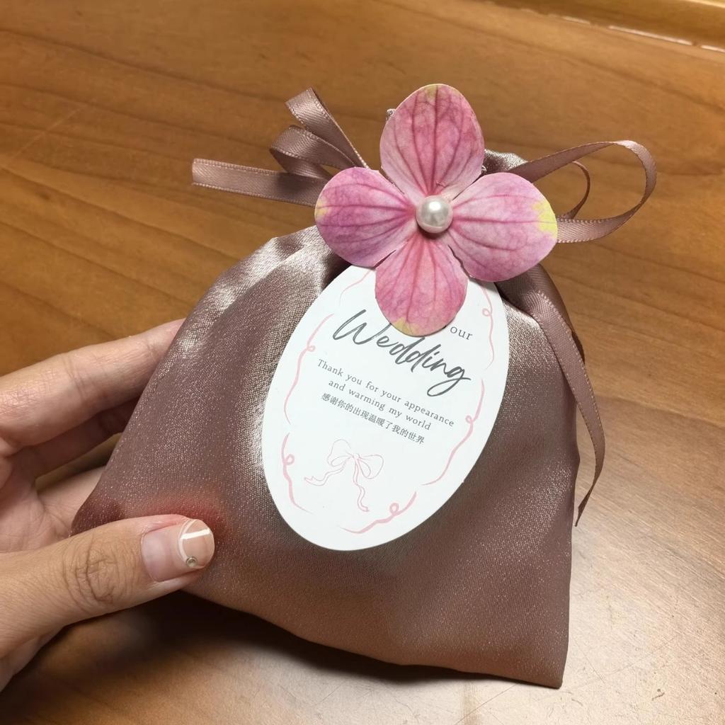 Caixa de Doces Veludo Data de Casamento Bolsa de Cetim Aveludado Cristal Bolsa Macia para Doces de Casamento Porta-Presentes Pequenos Embalagem de Presente para Festa