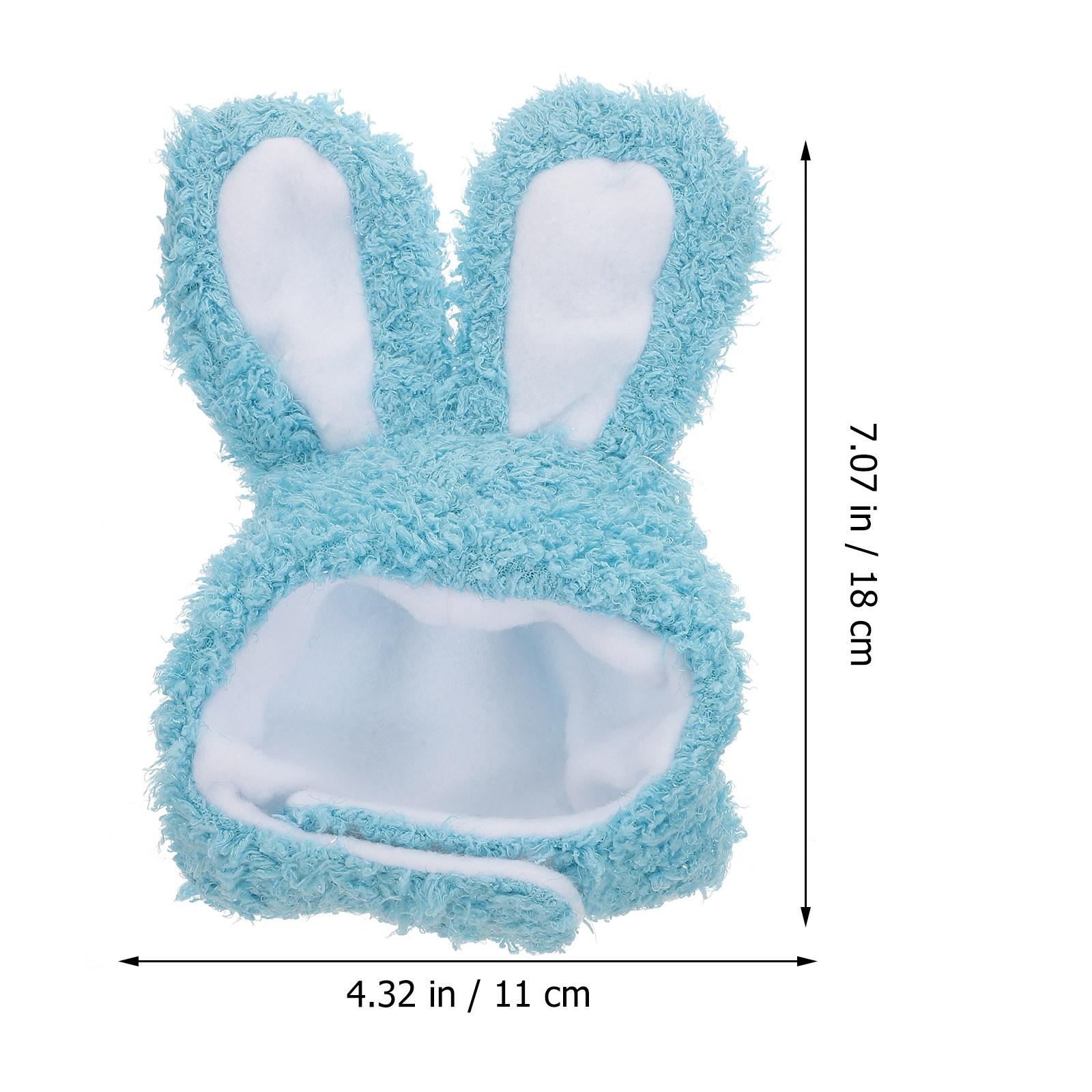 Lovely Pet Bunny Hat Cute Cat Costume Hat Rabbit Ears Pet Headwear Party Photo Props for Small Dogs Cats Bunny Ears for Cats синий