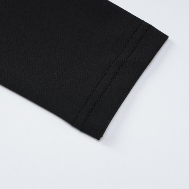 Elegant Slim Fit Long Sleeve Sexy Backless Dress Women Summer Slit Casual High Waist Black Long Dresses Women Fashion Stand Collar Party Dress 26443