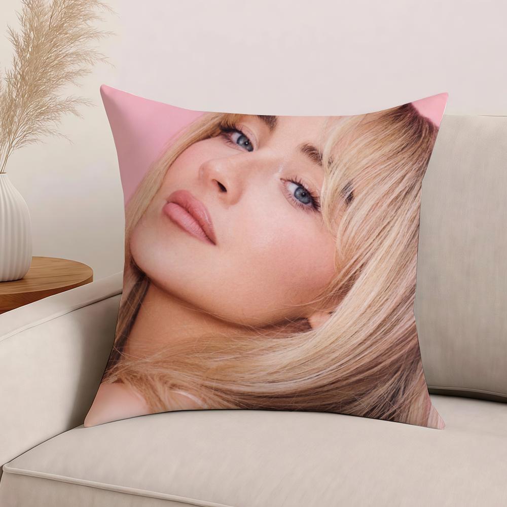 Singer S-Sabrina C-Carpenter Mans Best Friend Pillow Case Office Cushions Suitable For Sofa Car Bedroom Decorative Cushion Cover