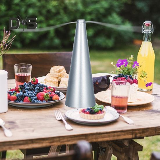 Fly Repellent Fan with Reflective Strip Outdoor Camping Fishing Picnic Indoor Desktop Food Fan Portable Silent Foldable Fly Spinner Fan