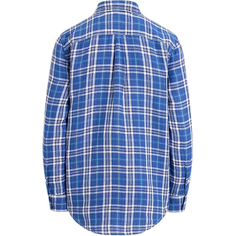 Polo Ralph Lauren Klassisches Langarm-Gestreiftes Leinenhemd Damenhemden 211973263-002