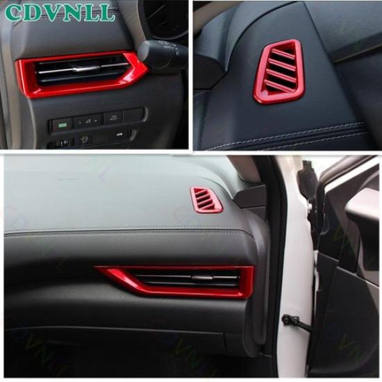 Console Side Outlet Vent Frame Cover For Nissan Sentra Sylphy 20-24 Bright Red