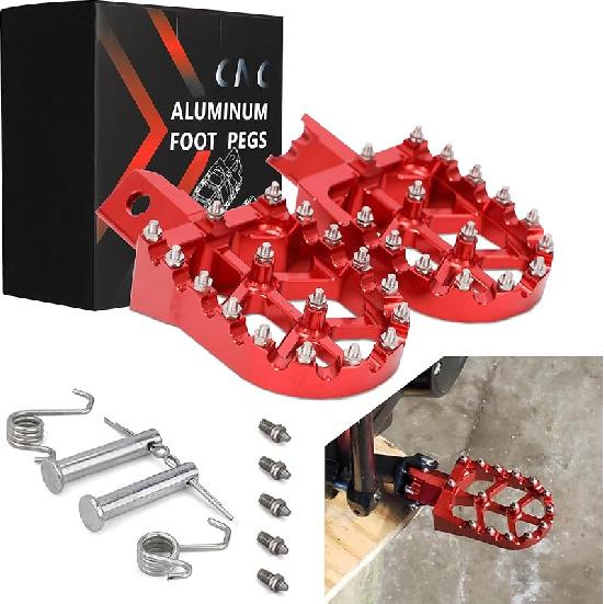 JFG RACING Dirt Bike Foot Pegs,Universal CNC Motorcycle Pit Mini Bike Pegs For YZ KX TTR PW XR CRF 50 70 80 85 100 110 Tao Tao DB-X RFZ Lifan KAYO -