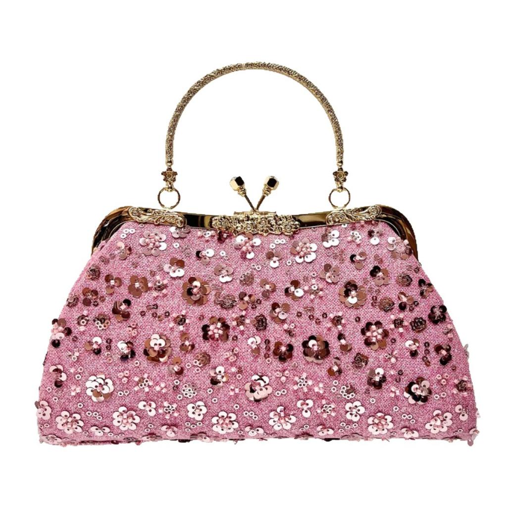 Handmade Diamond-set Clutch Bag, Formal Dress Bag, Single-shoulder Cross-body Handbag