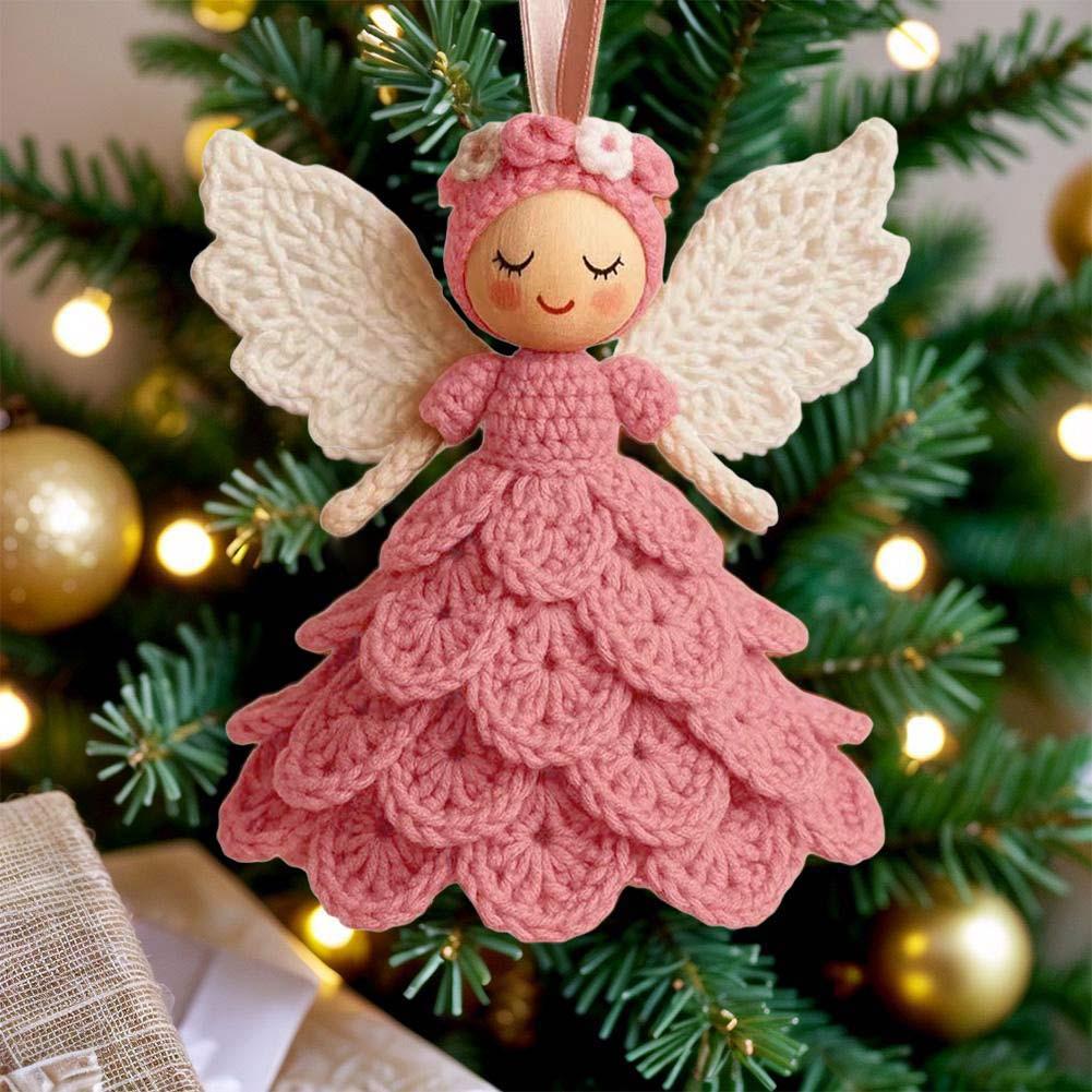 Crochet Angel Kit Handmade Angel Decoration Crochet Angel Ornament Kit for Beginners Handmade Christmas Tree Decoration Gift