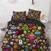 Copripiumino Mostro Cartone Animato Misura King Queen Set Letto Animali Adorabili Divertenti per Bambini Ragazzi Ragazze Anime Poliestere Copripiumino
