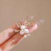 Pearl Leaf Brooch Fashion Exquisite Leaf Brooch Premium Sense Anti-light Pin Clothing Fixed Pin Accessories