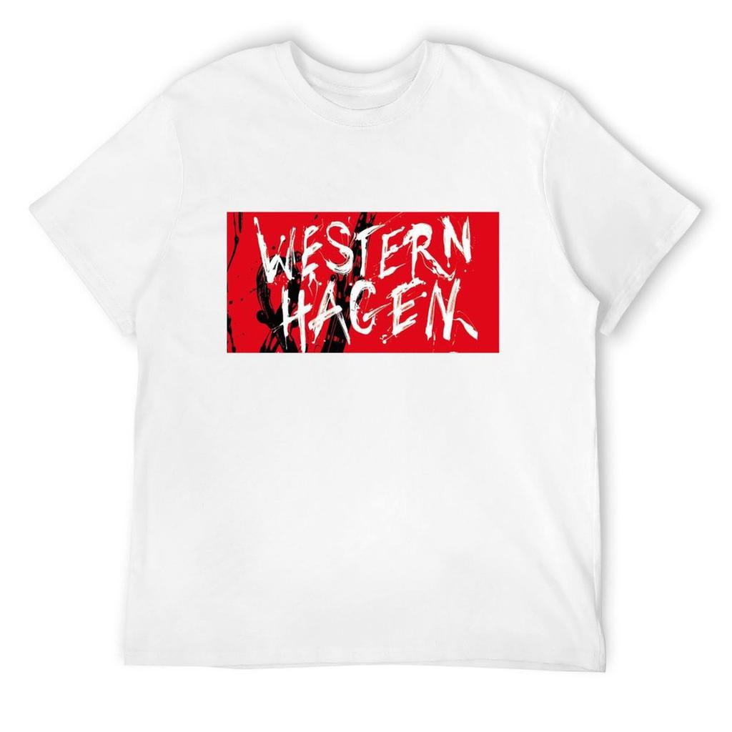 Marius Muller - westernhagen T-Shirt Sommerkleidung Schwarz Jungen Tierdruck Herrenbekleidung