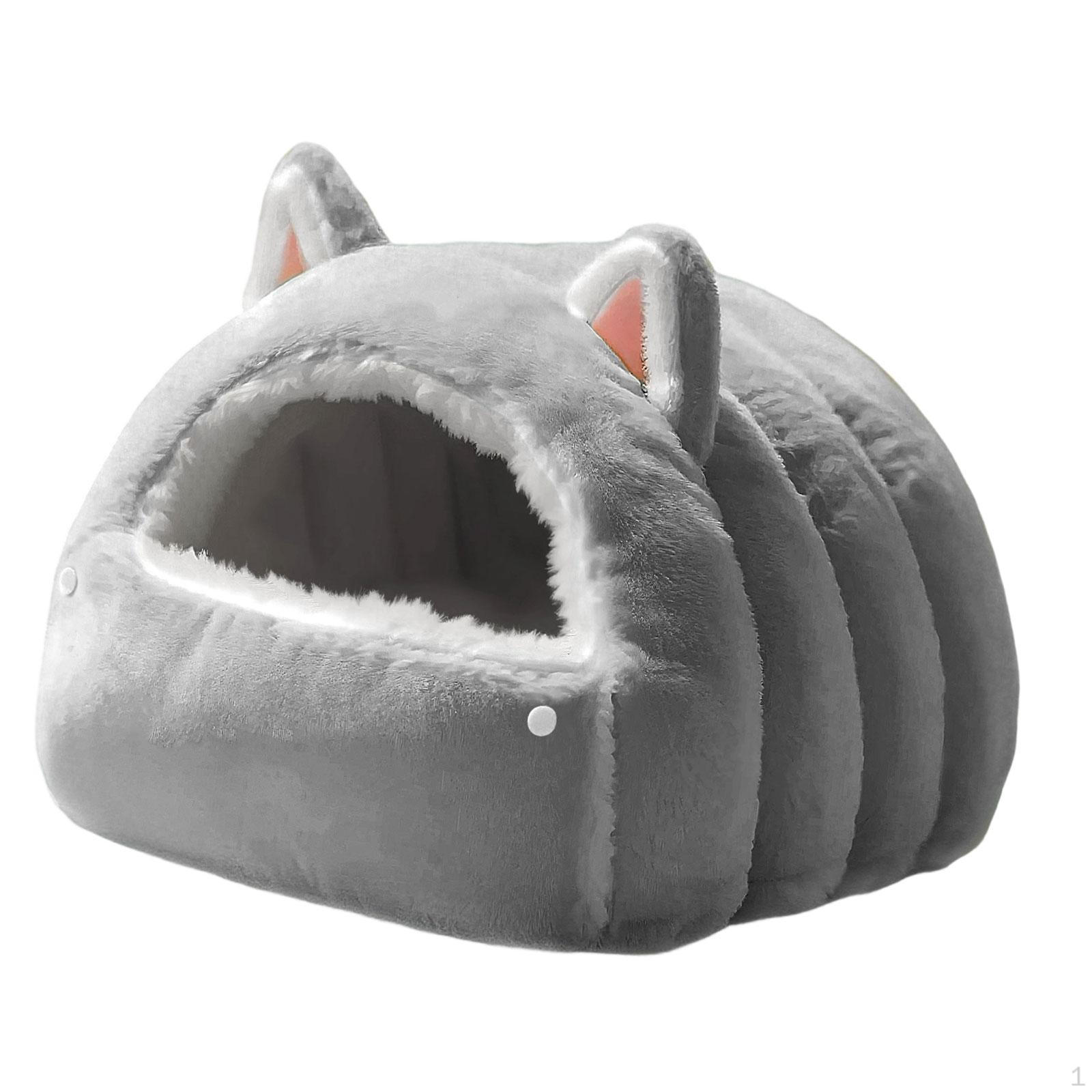 

Cat Bed Cave Shelter Comfortable,Self Warming,Cats Pod,Protection Warm Soft Pet House Nest for S