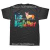 Funny The Dogfather T Shirts Summer Style Graphic Cotton Streetwear Short Sleeve Corgi Lovers Dad Gifts Tshirt Mens Clothing