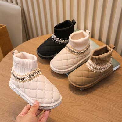 Neue wasserdichte Baumwollschuhe für Herbst und Winter, Kinderschuhe