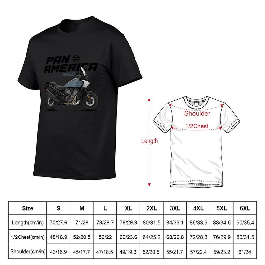 HD Pan America 1250 - Grey T-Shirt graphic shirts summer tops quick drying anime stuff mens white t shirts
