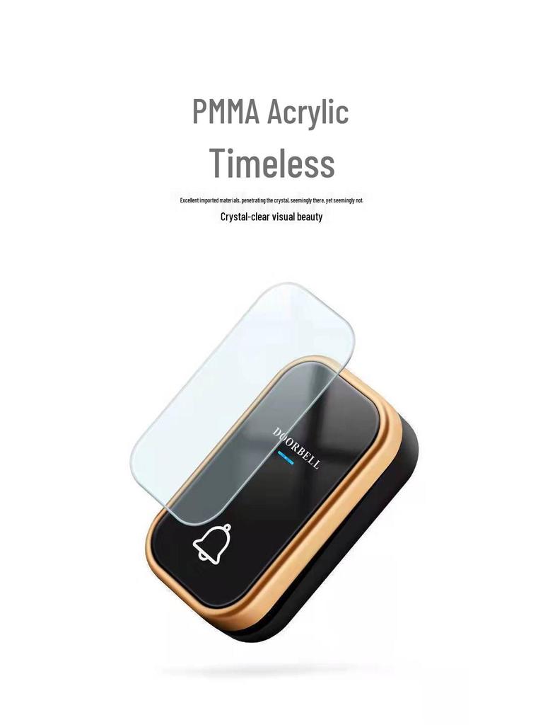 Battery-Free Wireless Doorbell: Waterproof, Long-Range, Smart Call for Home or Office.