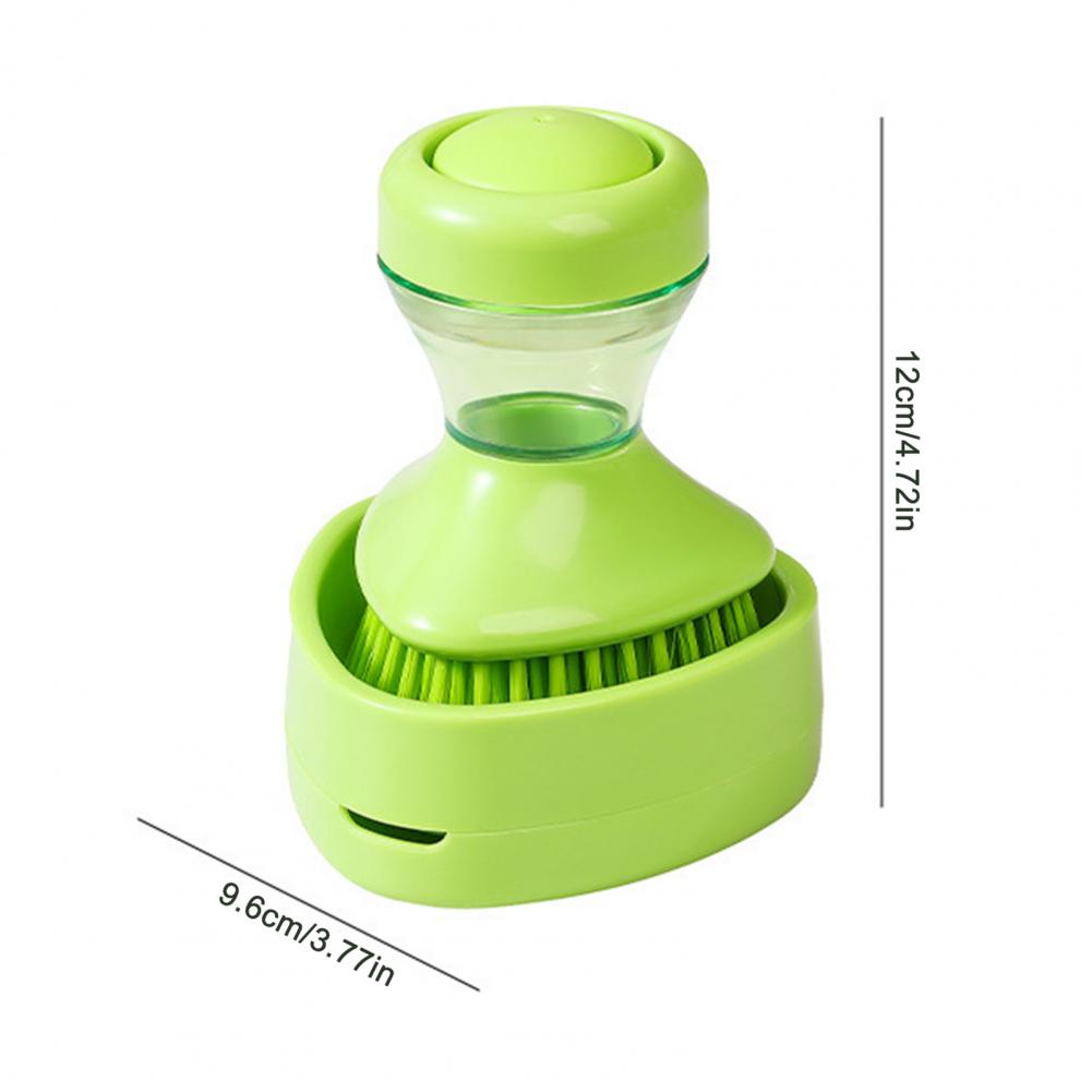 Topfkratzer Antihaft-Topfbürste Bürste mit nachfüllbarem Flüssigkeitsspender Weiche Nylonborsten Küchenschrubber Seife für Spüle