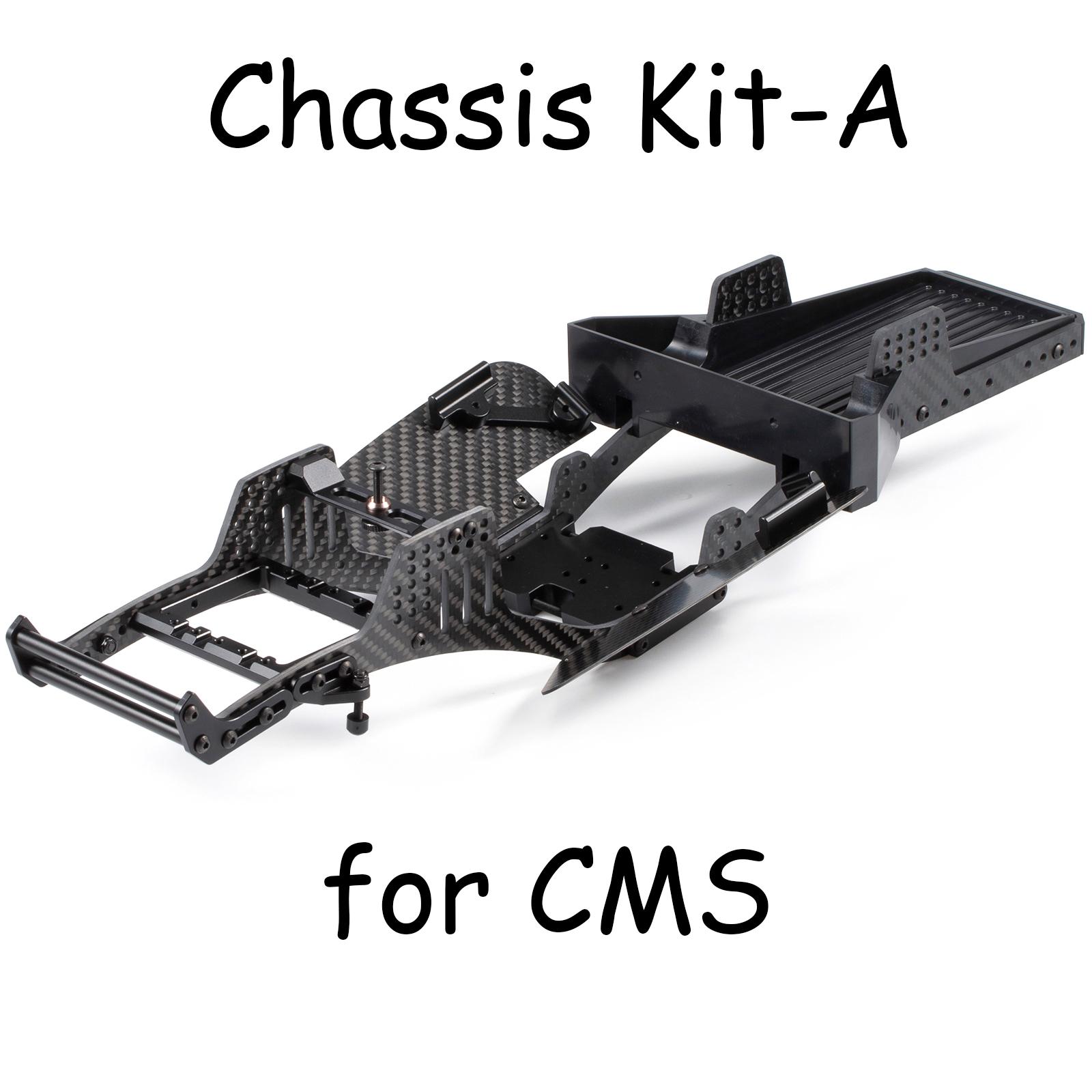 

Carbon Fiber LCG Chassis Builder s Kit with Cheater Bed Boat Sliders for Axial SCX10 AR44 AR45 Capra Vanquish F10 Portal Axle