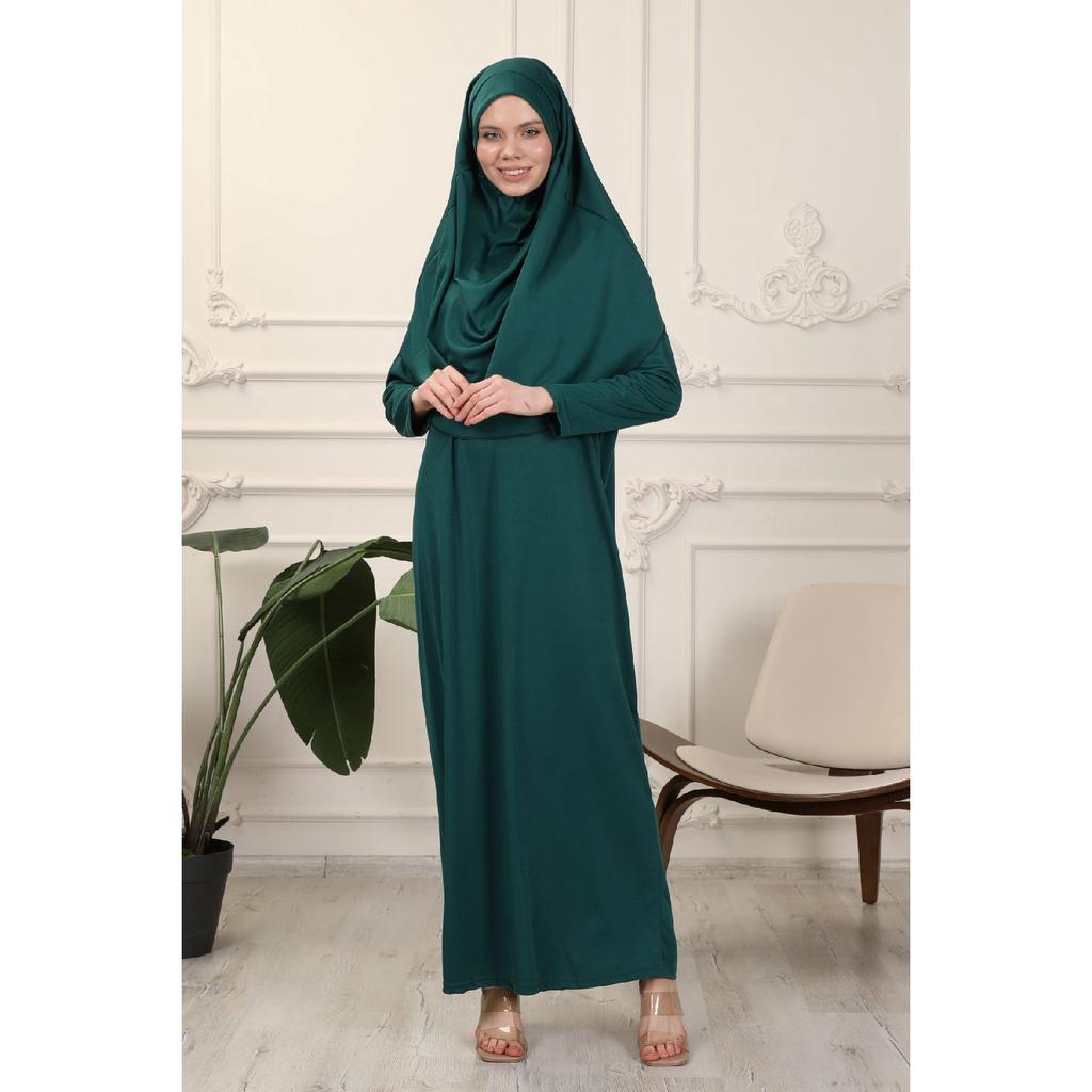 Rochie de rugăciune neagră dintr-o singură bucată, ușor de utilizat, cu basic