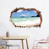 Home Waterproof 3D Holes Ocean Beach Decorative Painting Wall Decals Sticker
