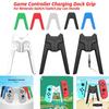 Game Controller Charging Dock Grip Left & Right V-Shaped Gamepad Charger Stand For Nintendo Switch/Switch OLED Joy-con Handle