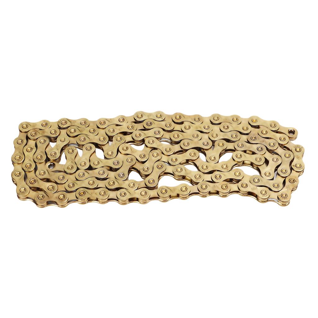 Bike Chain 9 Speed Fully Electroplated Gold Chain Mountain Road Variable Speed Bike Chain Replacement Parts