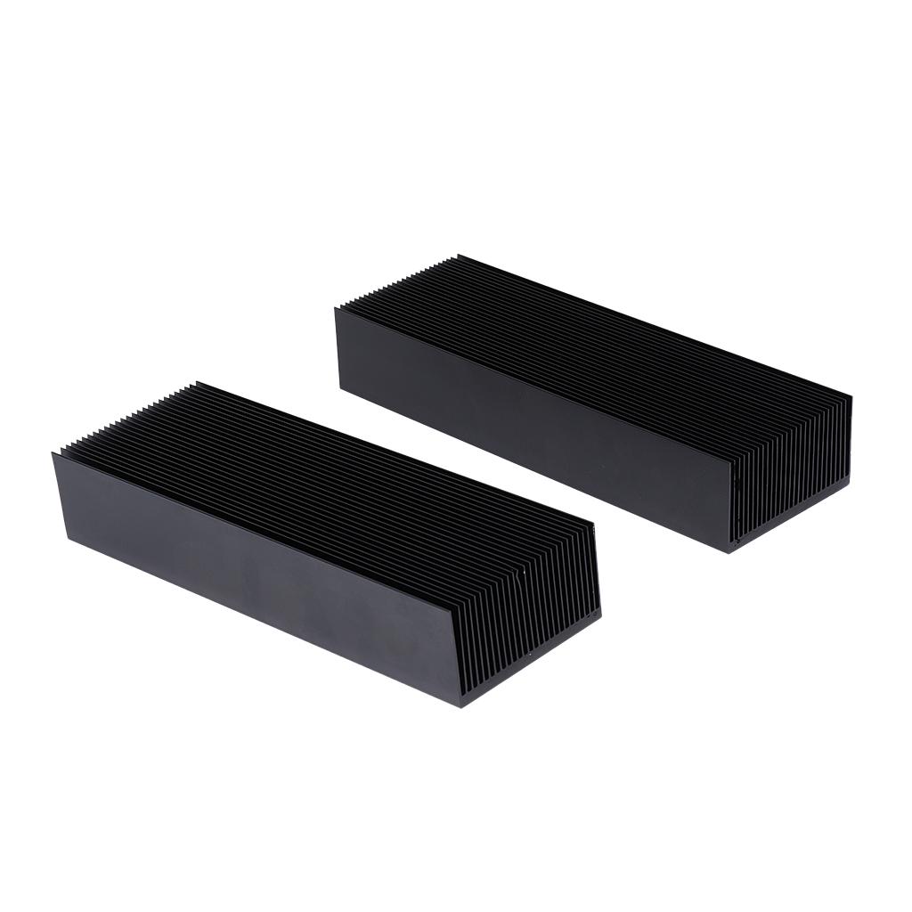 perfk 2 Unids Disipador de Calor Aluminio LED M/ódulo de Disipador Radiador DIY Refrigerador 69x37x200mm