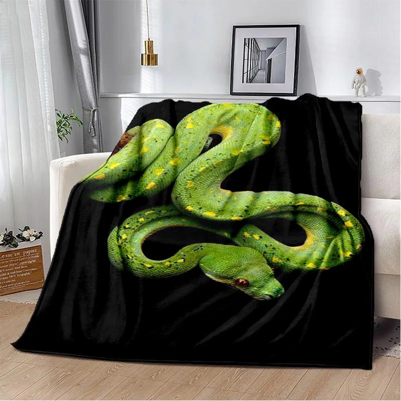 Soft Gothic Snake Serpent Python Viper Blanket for Bed Sofa Picnic Travel Office Cover Kids Gift Throw Blanket