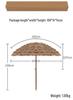 Outdoor Straw Thatch Sun Umbrella with Tassels for Villa Courtyard or Homestay