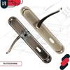 Door Handle Long Key Plate Classic Patina 72 MM