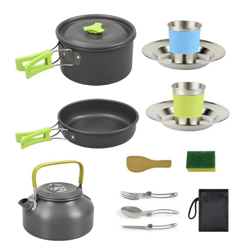 

Hanlu DS-308 8-Piece Portable Outdoor Cookware Set