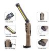 Dual-Sided COB Folding Work Light with Strong Magnet, High Brightness, and Emergency Flashlight Function
