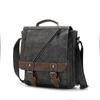 Casual Men Portfolio kufříků Vintage muži Kabelka k aktovce Business Bags kufřík Pánské Kožená crossbody kabelka Schoolbag Boy
