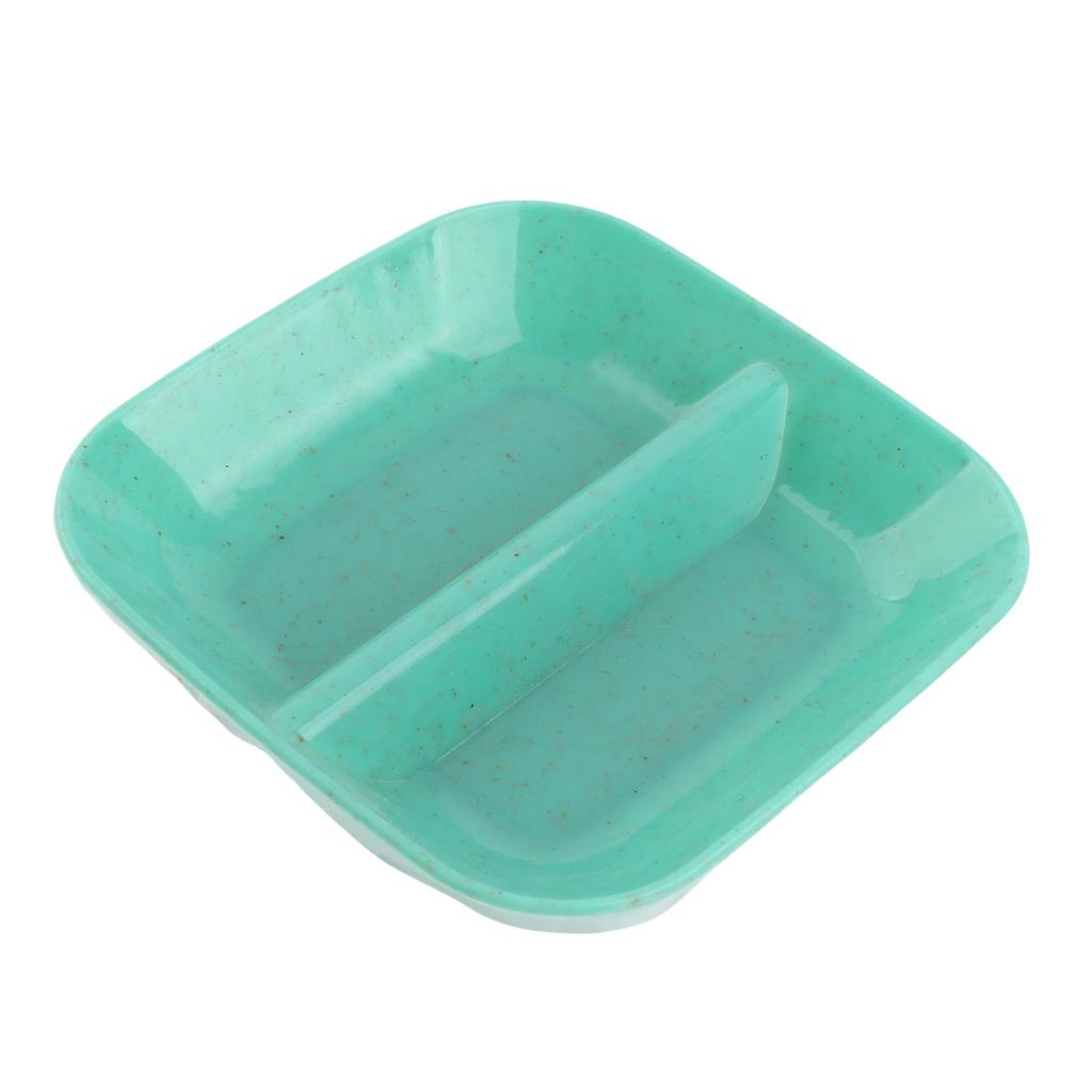 Dipping Bowl Wheat Straw Divided Compact Practical Dip Sauce Dish for Home Kitchen