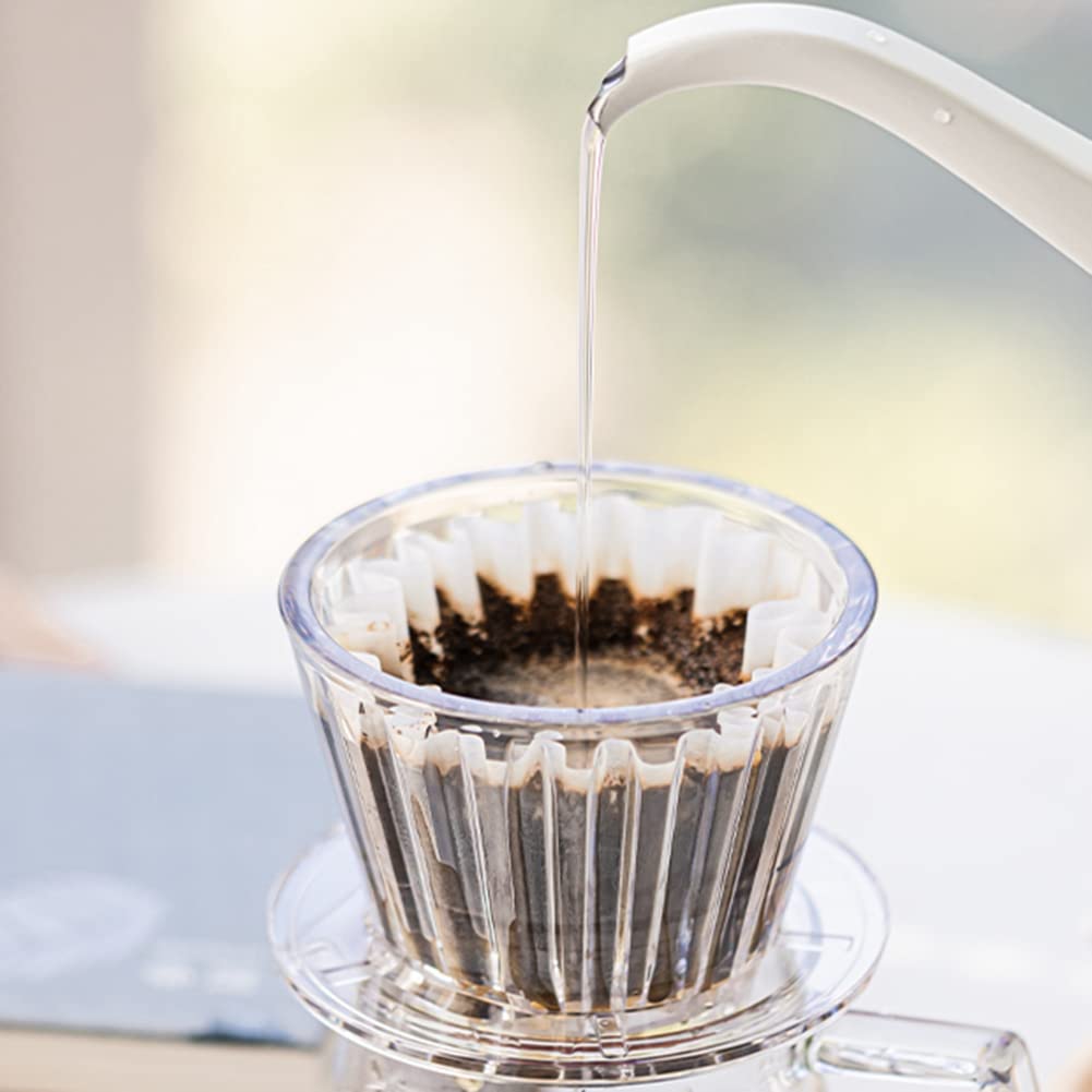 Haskoss B75 Wave Coffee Dripper with Crystal Eye Coffee Filter for Consistent Coffee Coffee, Clear