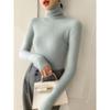 Women's Slim-Fit High-Neck Cashmere Sweater, Solid Color Knit for Layering, 2025 Autumn/Winter Arrival, Flattering Tight-Fit Design.