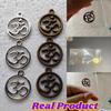 Om Hinduism Ganesha Elephant Head God Pendant Necklace Charm Wristband Success Wealthy Amulet Talismans Vintage Gifts Protect Health Lucky Rich