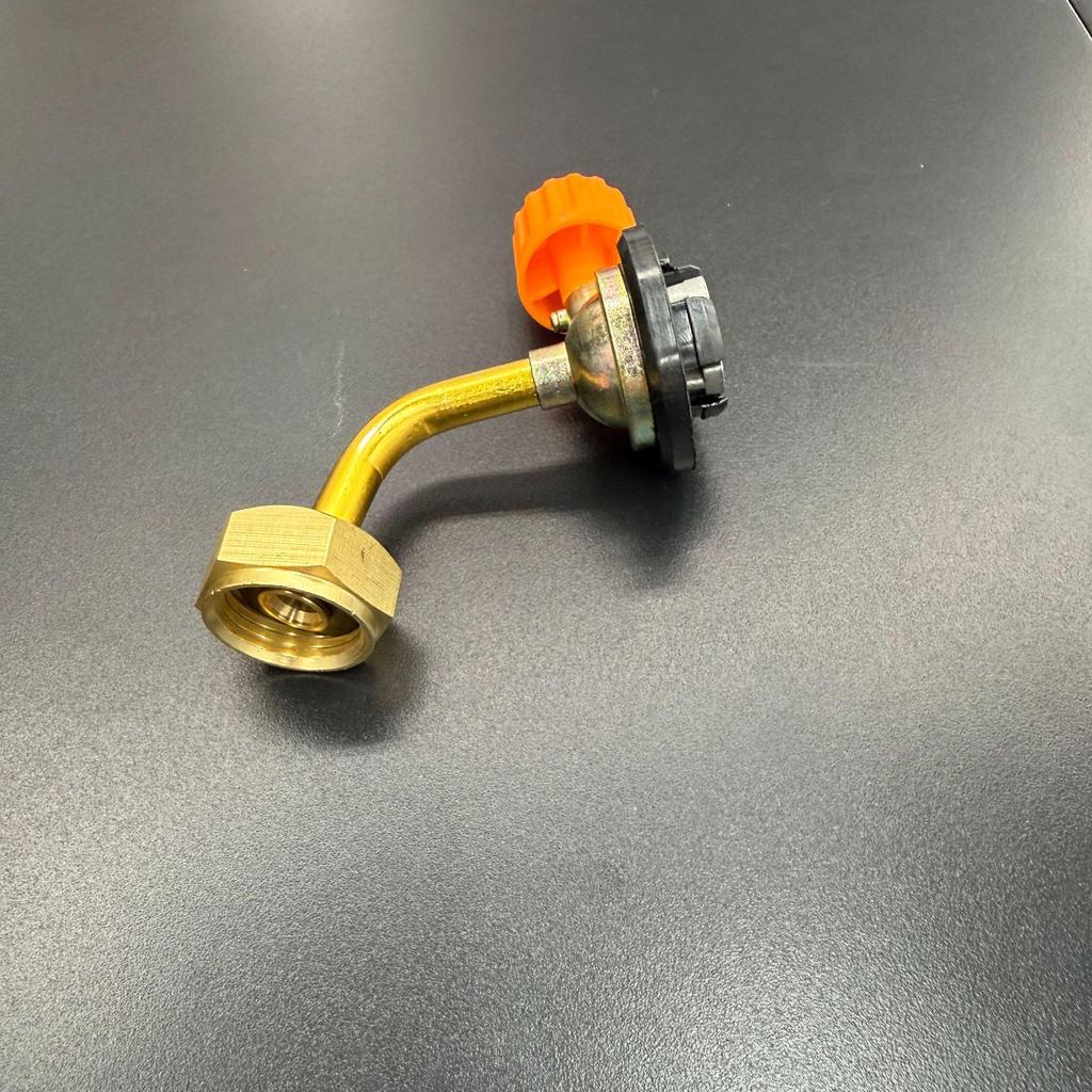 Outdoor cassette stove gas adapter for charging valve to gas tank, perfect for mountain tank charging.