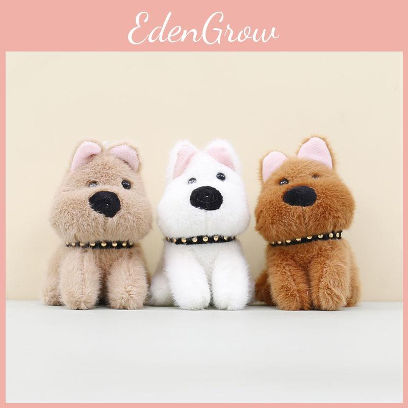 Collar Cute Dog Cartoon Animal Plush Toy Keychain For Kids Collectors And