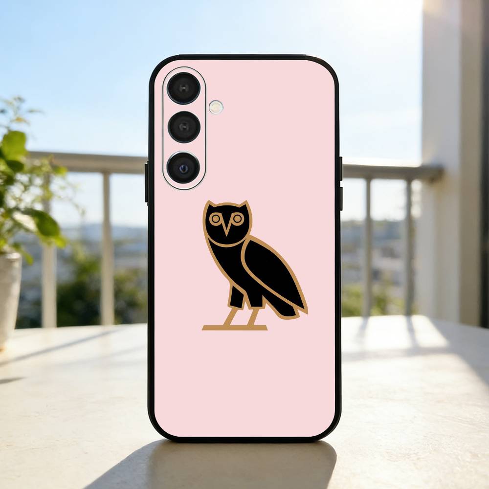 Drake O-OvO O-OWL Phone Case For Samsung A73,72,71,53,52,51,22,91,80, Soft Black Cover