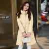 Women's Slim Fit Mid-Length Down Cotton Jacket - 2025 Fashionable Thickened Winter Coat