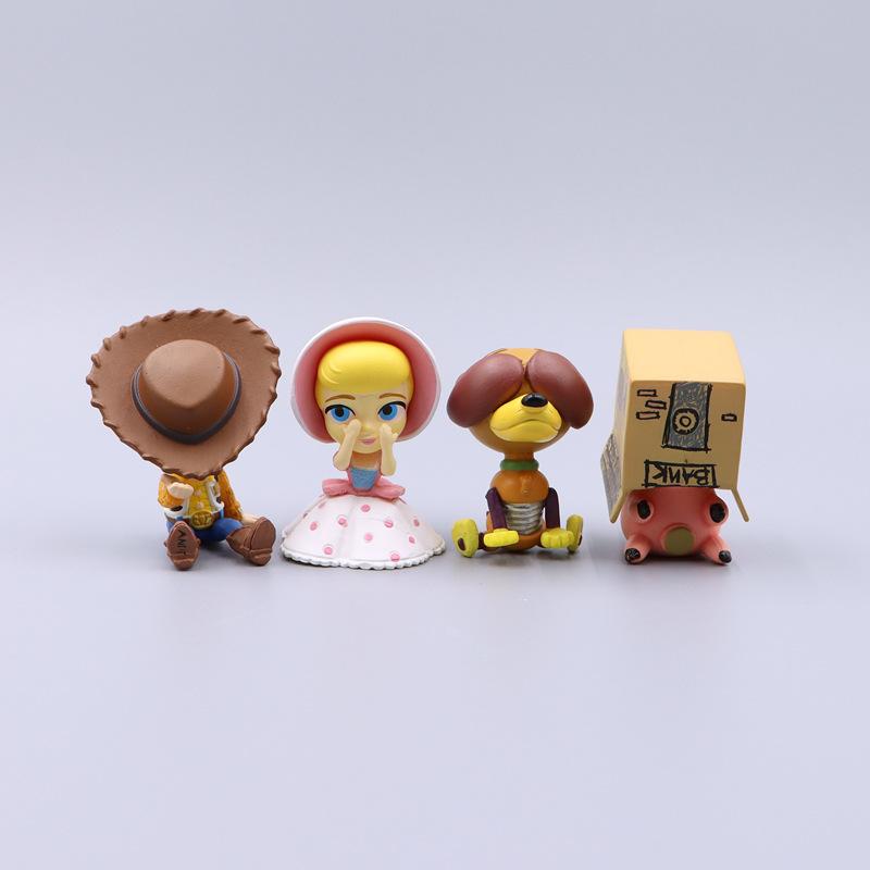 

Cartoon Anime Figure Toy Story Doll Woody Buzz Lightyear Slinky Dog Action Statue Model Hide-and-seek Scene Toy Children Gift