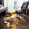 1pc Lion Majesty Office Round Area Rug, Indoor Mat Suitable ForOffice, Under Office Chairs Bedroom Living Room Home Decor, Room Deco,  n37