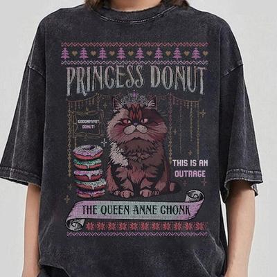 Princess Donut Ugly Christmas, Princess Donut The Queen Anne Chonk, Dungeon Crawler Carl, Sci-Fi Book Lover Tee, Bookish For Book Lovers