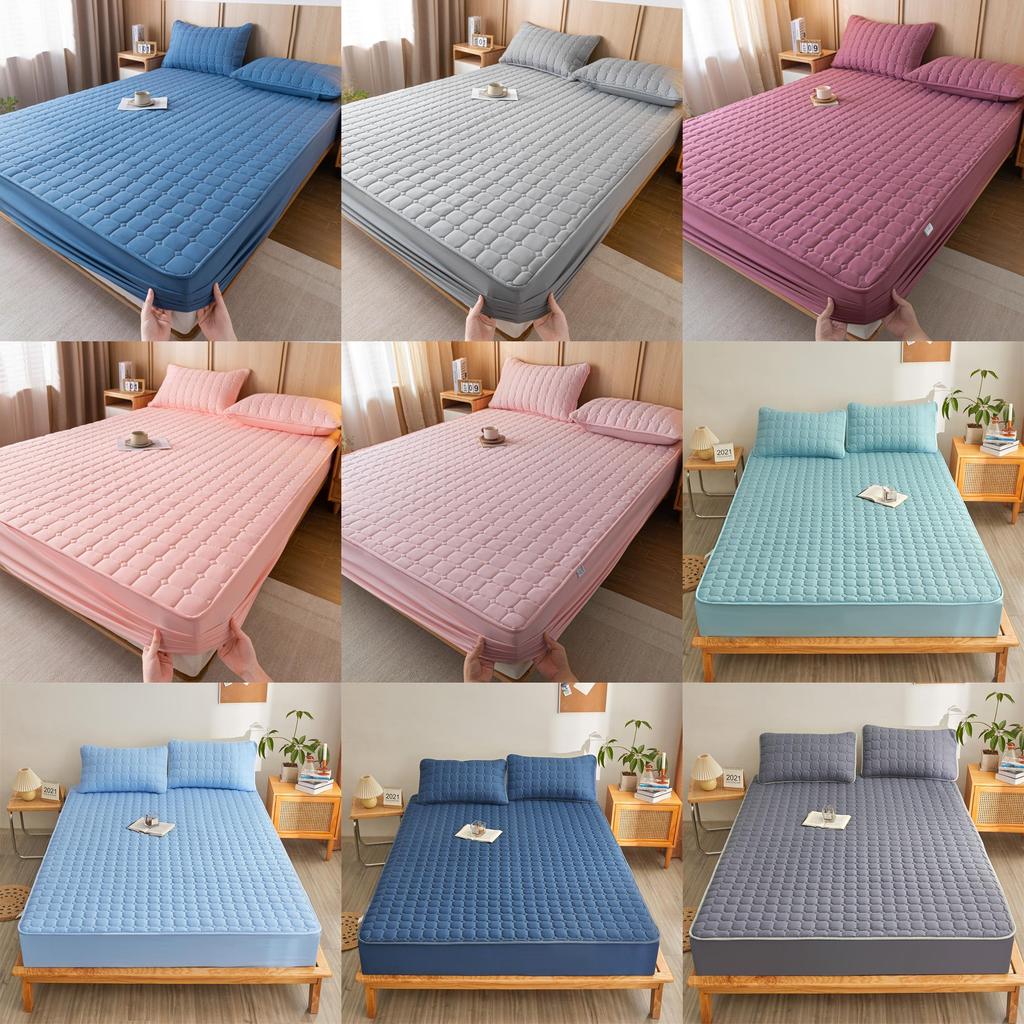 Moderne, vereinfachte Bettdecke mit Baumwollfüllung und rutschfesten Rändern für das Bett