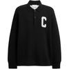 COACH Sweaters Men's Black Polo Collar Moderate CCQ12-BLK
