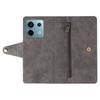 For Xiaomi Redmi Note 13 Pro 5G/Poco X6 5G Zipper Case PU Leather Stand Flip Phone Cover