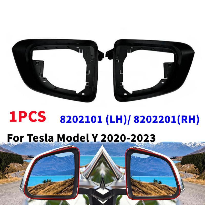 1KS Pro Tesla Model Y - Kryt Rám Zrcátka Bočního Křídla Zadního Pohledu Vlevo Vpravo Čalounění Čepice Nahradit 801 801