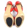 Hermes Sandals Night H Logo Slingback Leather Red Leather Women 36 Used